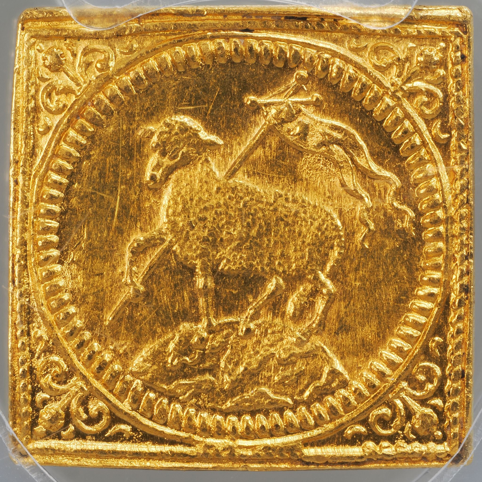 ドイツ ニュルンベルク クリッペ（四角） 1/2ダカット金貨 KM-256 GFN