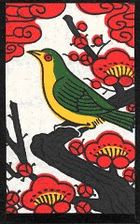 梅に鶯、花札のうぐいす