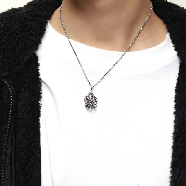 楽天市場】ガネーシャ シルバー ネックレス ペンダント シルバー925