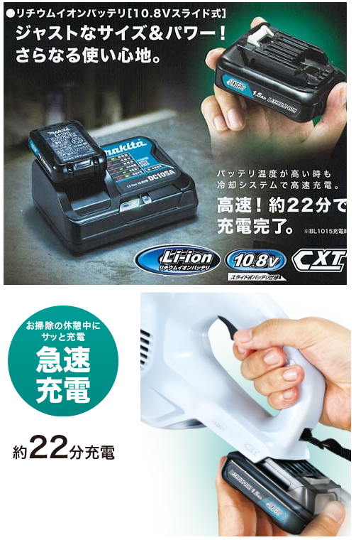 楽天市場】マキタ コードレス掃除機 CL107FDSHW 紙パック20枚 付属品