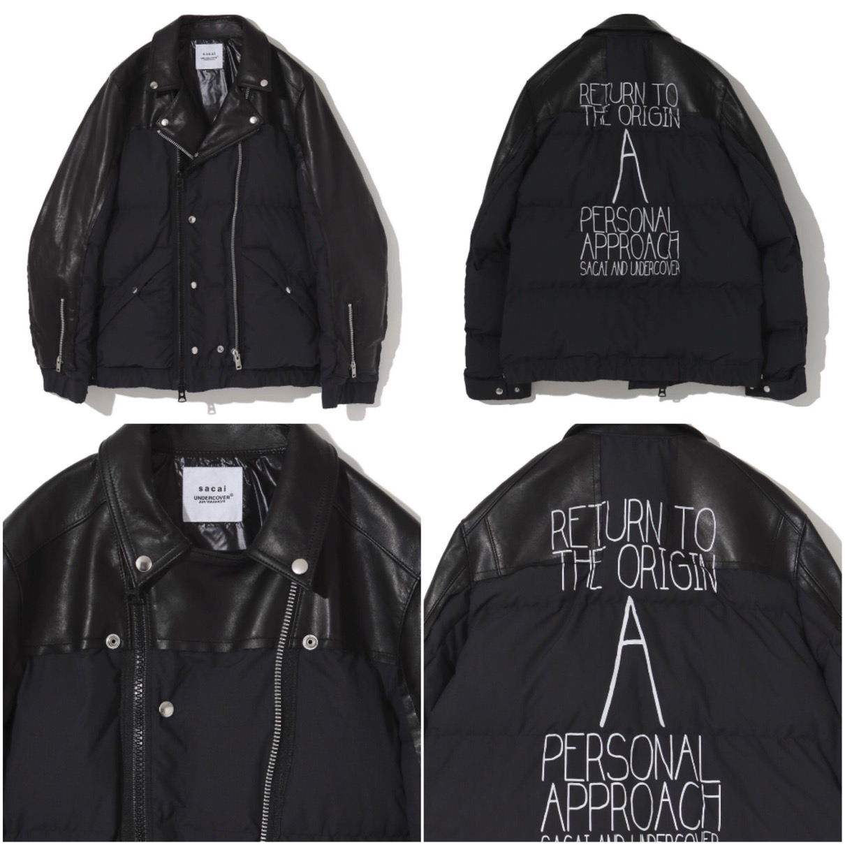 アンダーカバー 30周年 sacaiコラボ ニットドッキングライダース