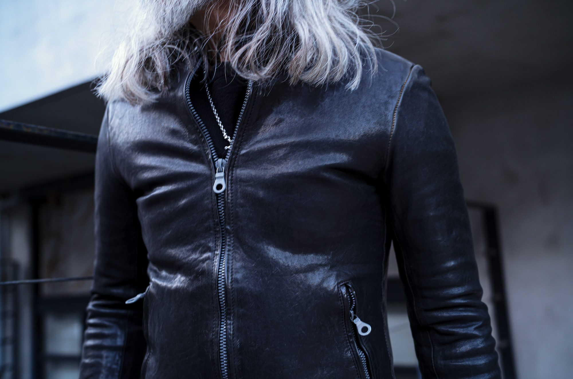 BACKLASH 1254-01 シングルライダースジャケット XL（ブラック