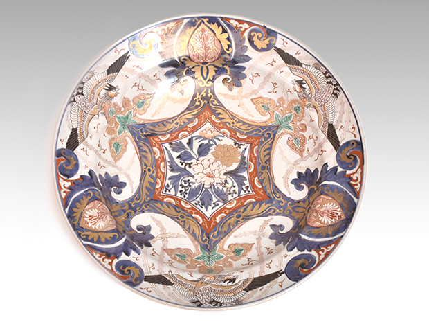 大聖寺伊万里 金彩 色絵 小皿 10客 古伊万里 時代 70707 大聖寺伊万里