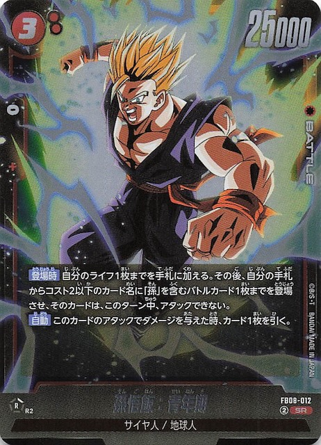 フュージョンワールド 孫悟空 孫悟天 孫悟飯 赤パーツ 誇り高き戦闘