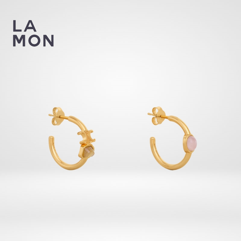 セリーヌ ピアス CELINE TRIOMPHE INDIE HOOPS メタル ピアス GOLD