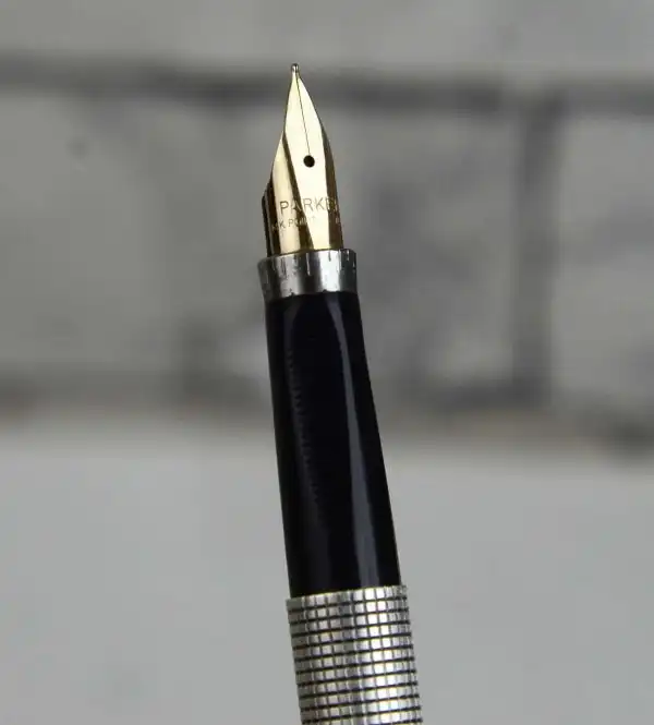 Vintage parker sterling silver 75 fountain pen with 14K solid gold