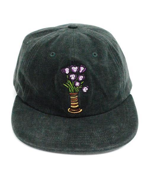 NEWERA Supreme 世界地図刺繍 キャップ 黒 Supreme シュプリーム 22SS