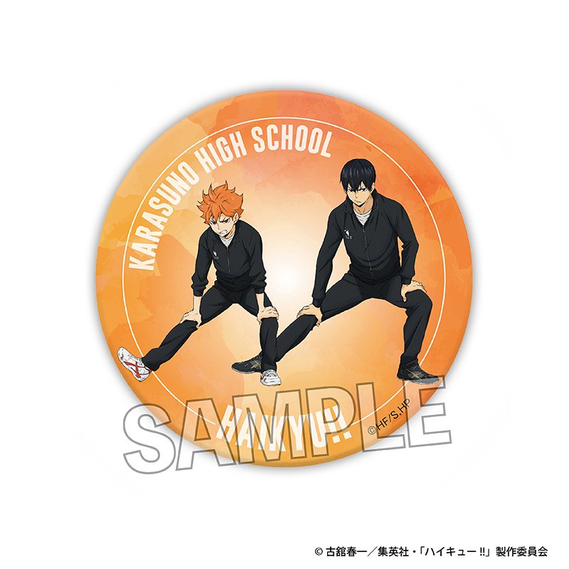 日向翔陽＆影山飛雄 缶バッジ ハイキュー アニメ原画展 東京スカイ