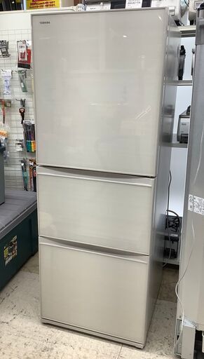 TOSHIBA/東芝 3ドア冷蔵庫 330L 自動製氷機能付き GR-M33SXV(ZC) 2018