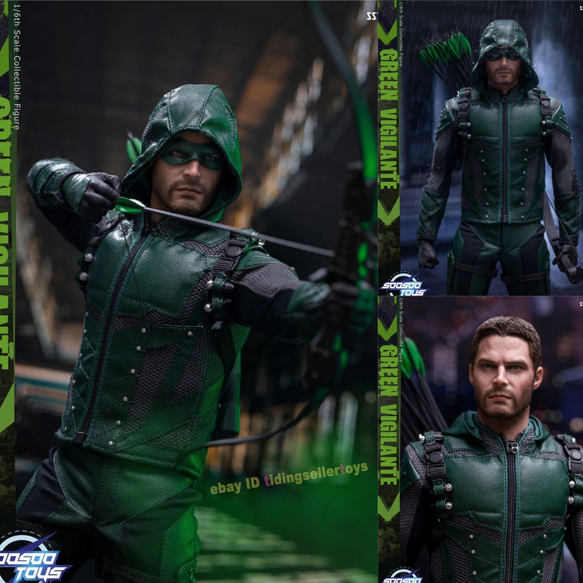 Soosootoys Green Arrow Vigilante Oliver Queen 1/6 Action Figure