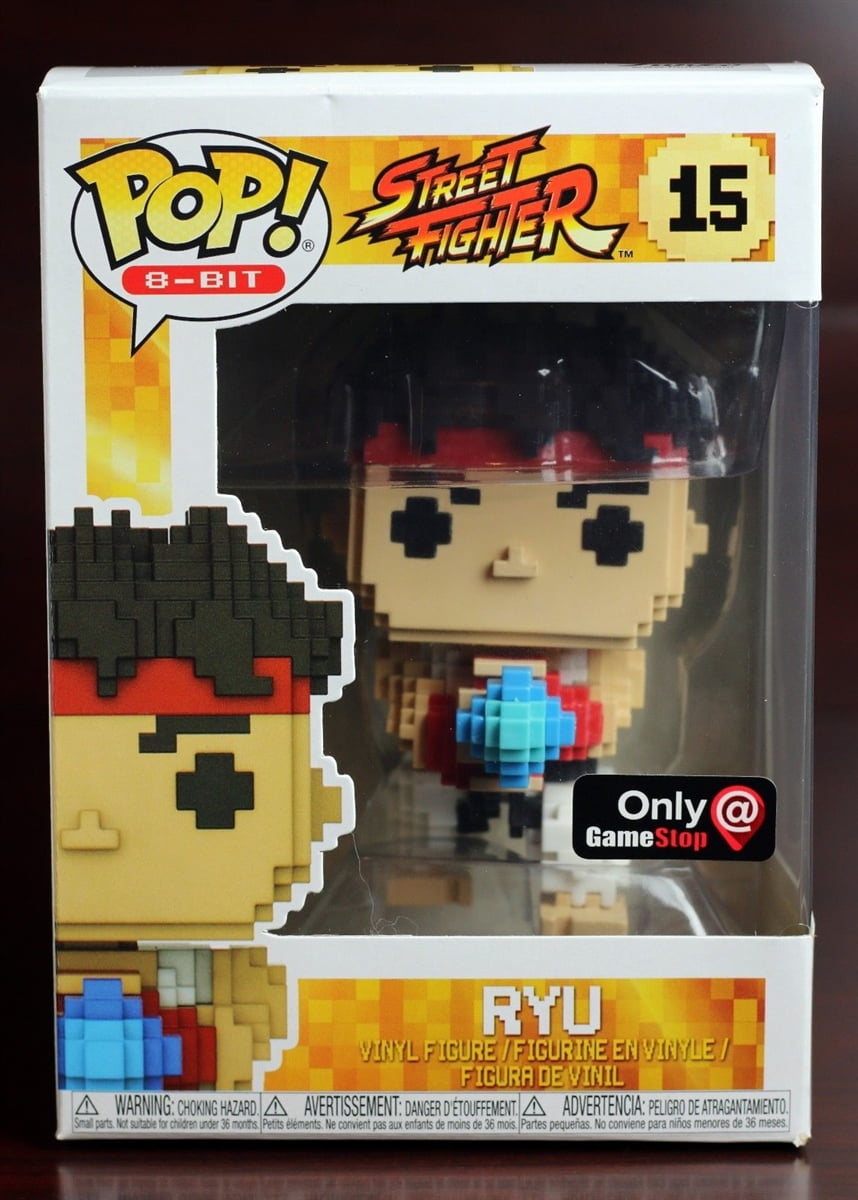 Ryu - Street Fighter Funko 8-Bit Pop! Vinyl Figure #15 GameStop