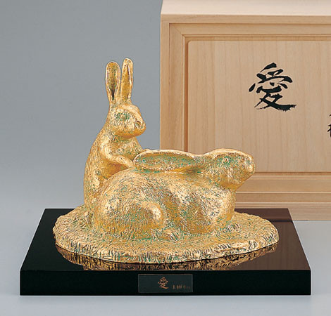 富永直樹 牛と少年 置き物 飾り物 銅像 銅製 丑 ブロンズ像 美術品