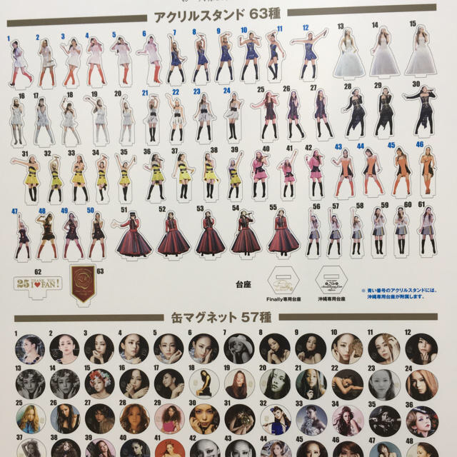 レア！会場限定】安室奈美恵 アクリルスタンド ガチャ 4種類 レア
