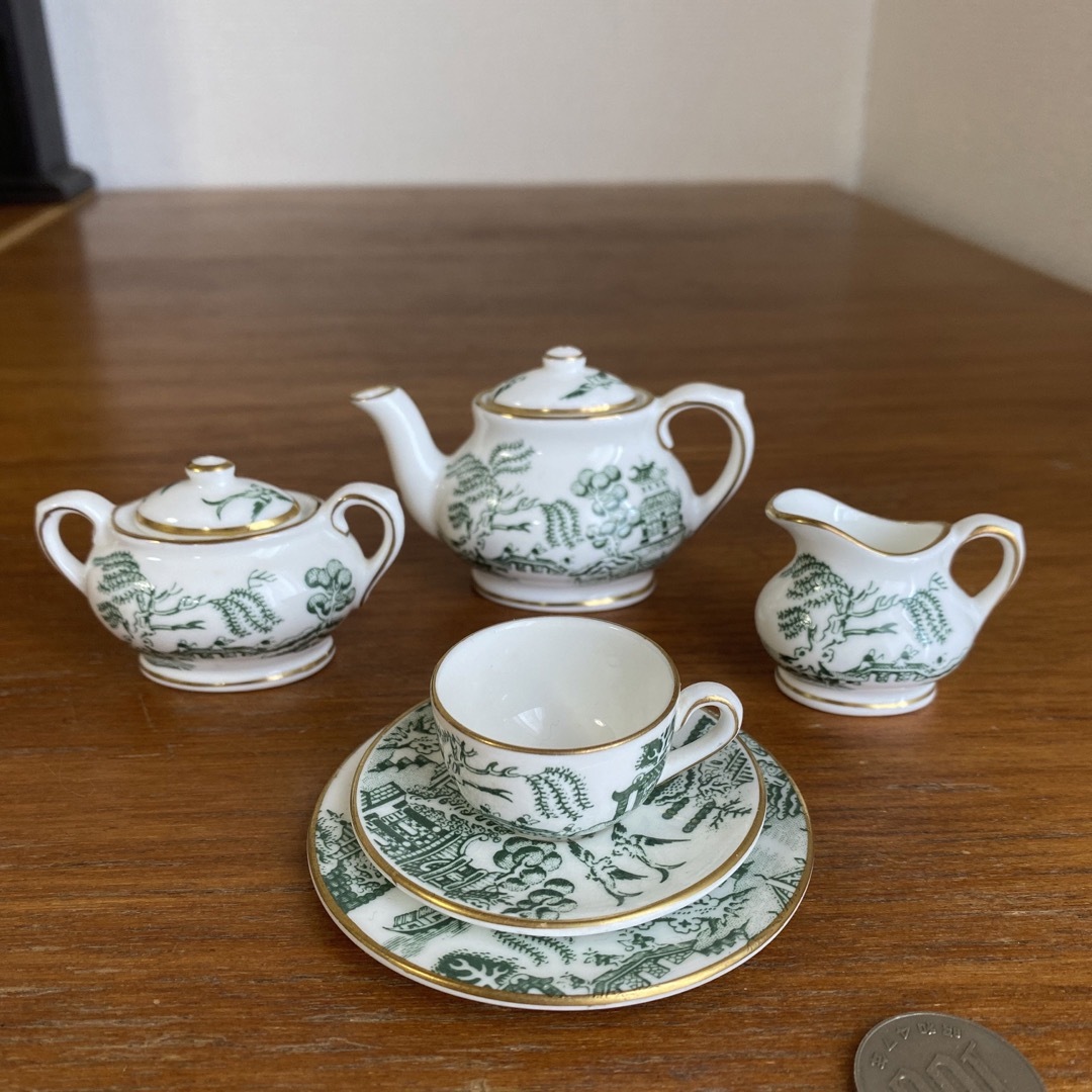 コールポート グリーン ウィロー オールドウィロー ミニチュア ティー