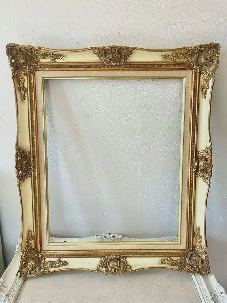 西洋アンティーク ヴィンテージ 額縁 フレームのみ 金色の装飾額 西洋