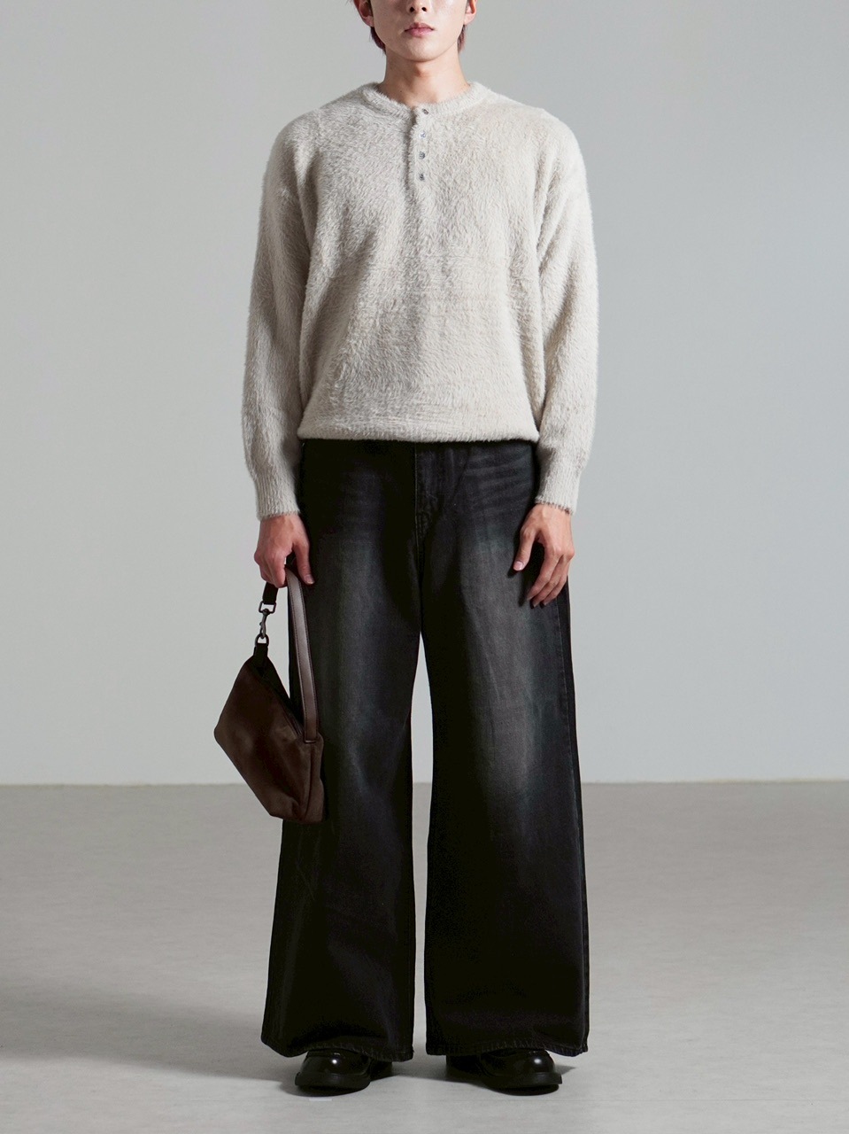 受注制【Chikashitsu +】buggy denim pants / 【チカシツプラス