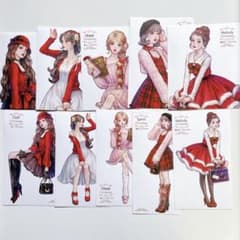 W-86】 Hwara 人物ステッカー クリスマスガールズ - メルカリ