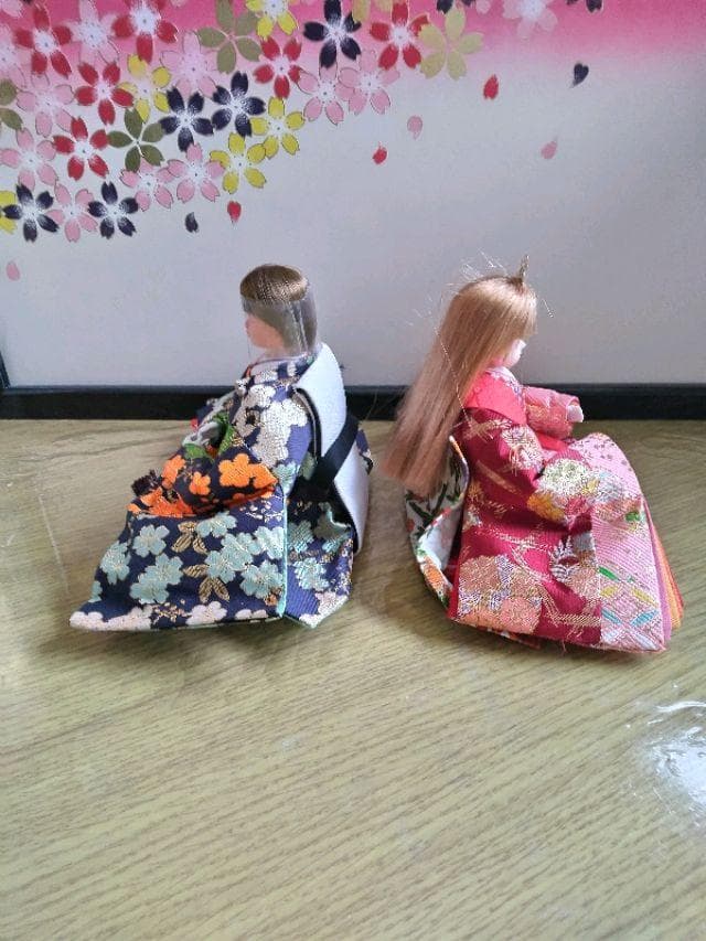 雛人形　リカちゃん 　かける君　親王雛セット　リメイク品　①