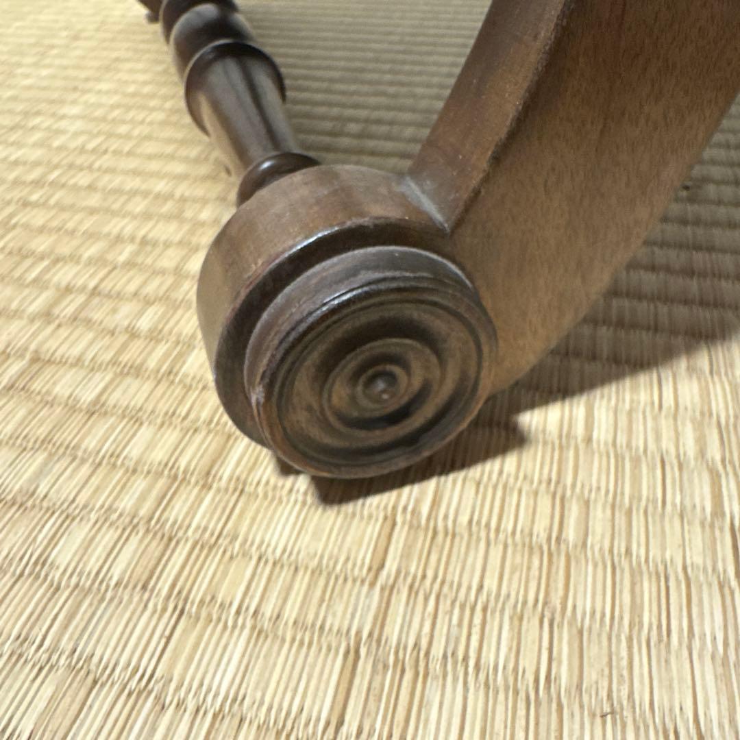 オットマン　アンティーク　スリッパチェア　X frame chair スツール