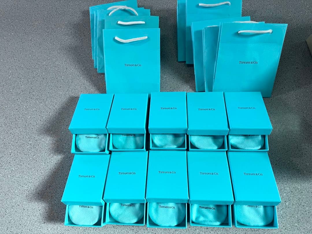現行品　Tiffanyティファニー　空箱巾着ミニショッパー紙袋10セット 現行品Tiffanyティファニー 空箱巾着ミニショッパー紙袋10セット 現行