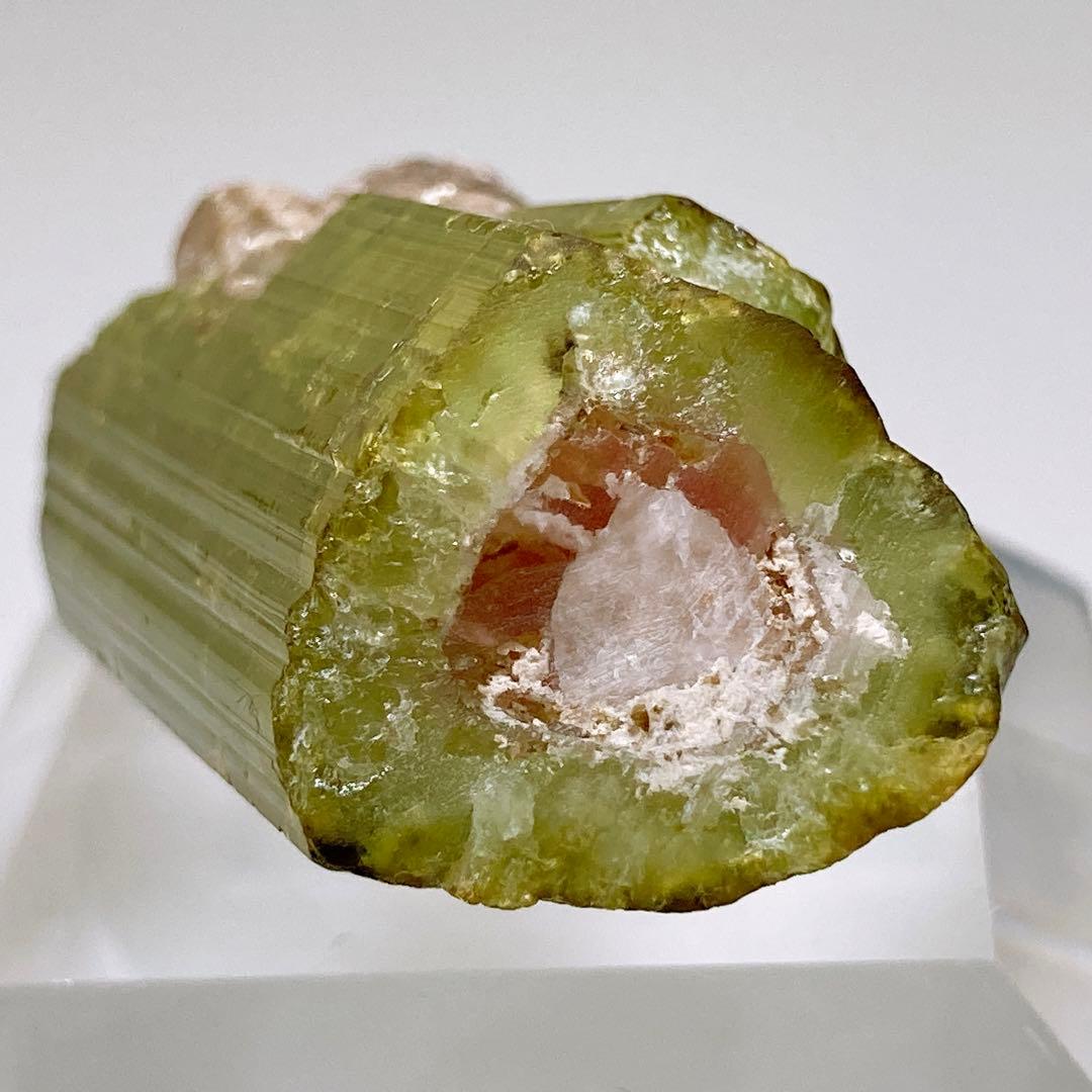 トルマリン　ウォーターメロントルマリン　鉱物標本　原石　305 ウォーターメロントルマリン 母岩付き 原石 トルマリン 電気石