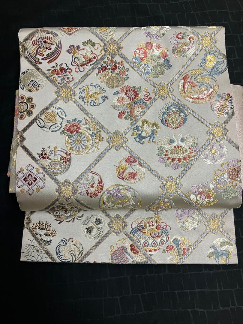 お仕立て上がり名古屋帯 新品未使用品 正絹 西陣織 No.350 - メルカリ