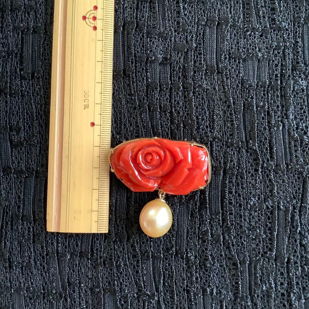 も*し様 保証書あり パール サンゴブローチの通販はau PAY マーケット