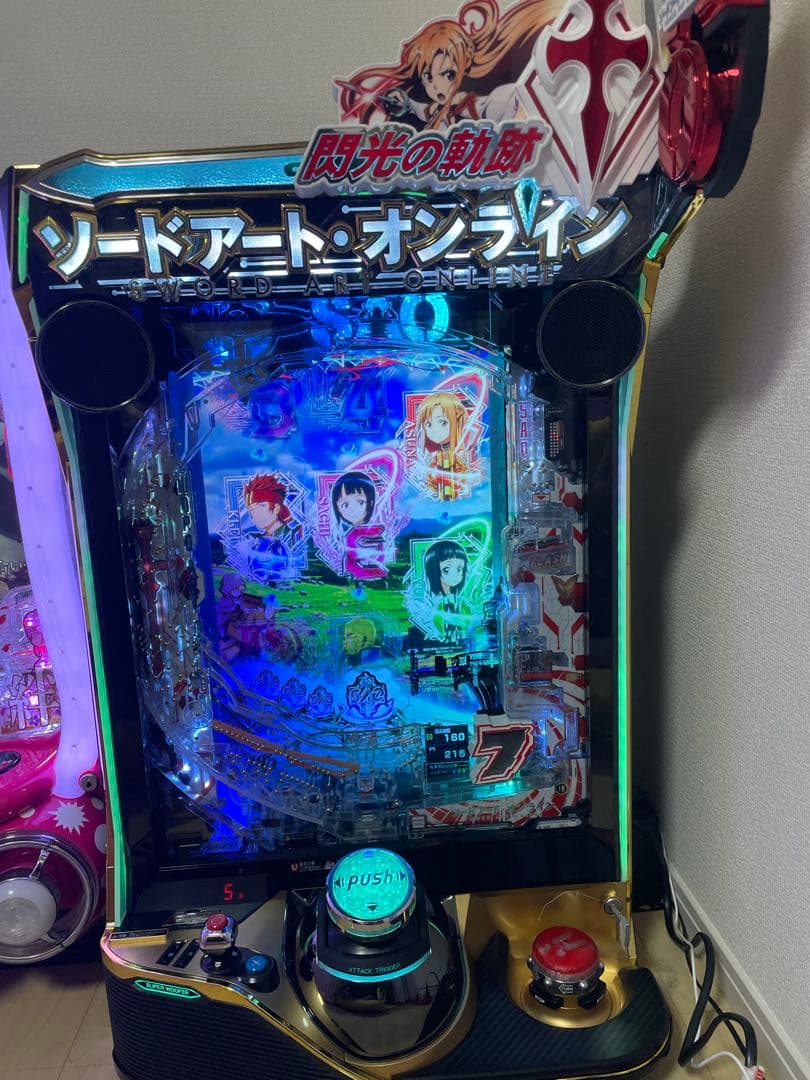 スマパチ　SAO 閃光の軌跡　実機 スマパチ SAO 閃光の軌跡 実機 京楽 e ソードアート・オンライン 閃光