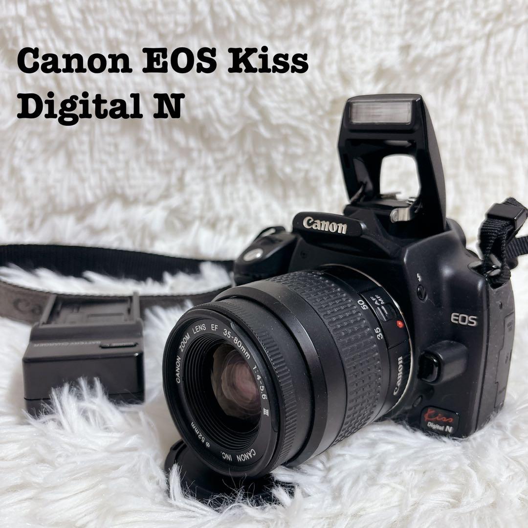 Canon EOS Kiss Digital N デジタル一眼レフ レンズセット キヤノン（Canon） Canon EOS kiss Digital N レンズセット ブラック