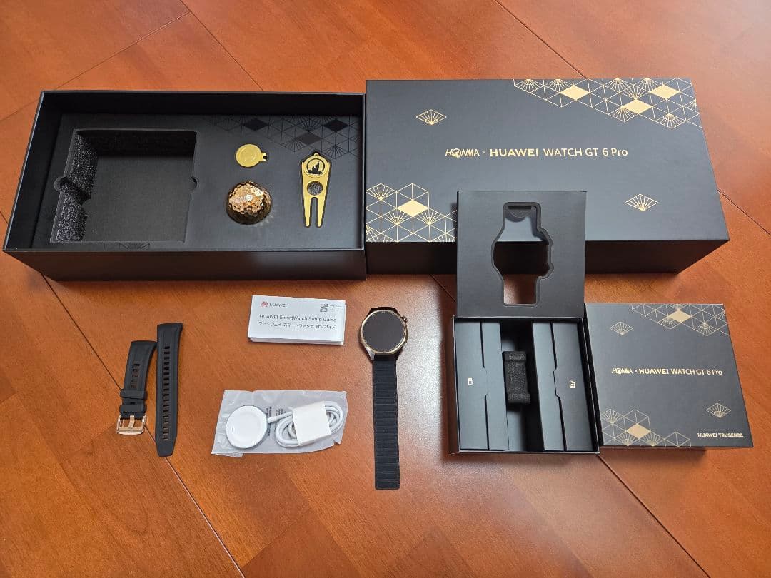 ホンマ×HUAWEI WATCH GT 6 Pro本体と付属品、ギフトBox 本格ゴルフスマートウォッチ『HONMA×HUAWEI WATCH GT 6 Pro』、10月14