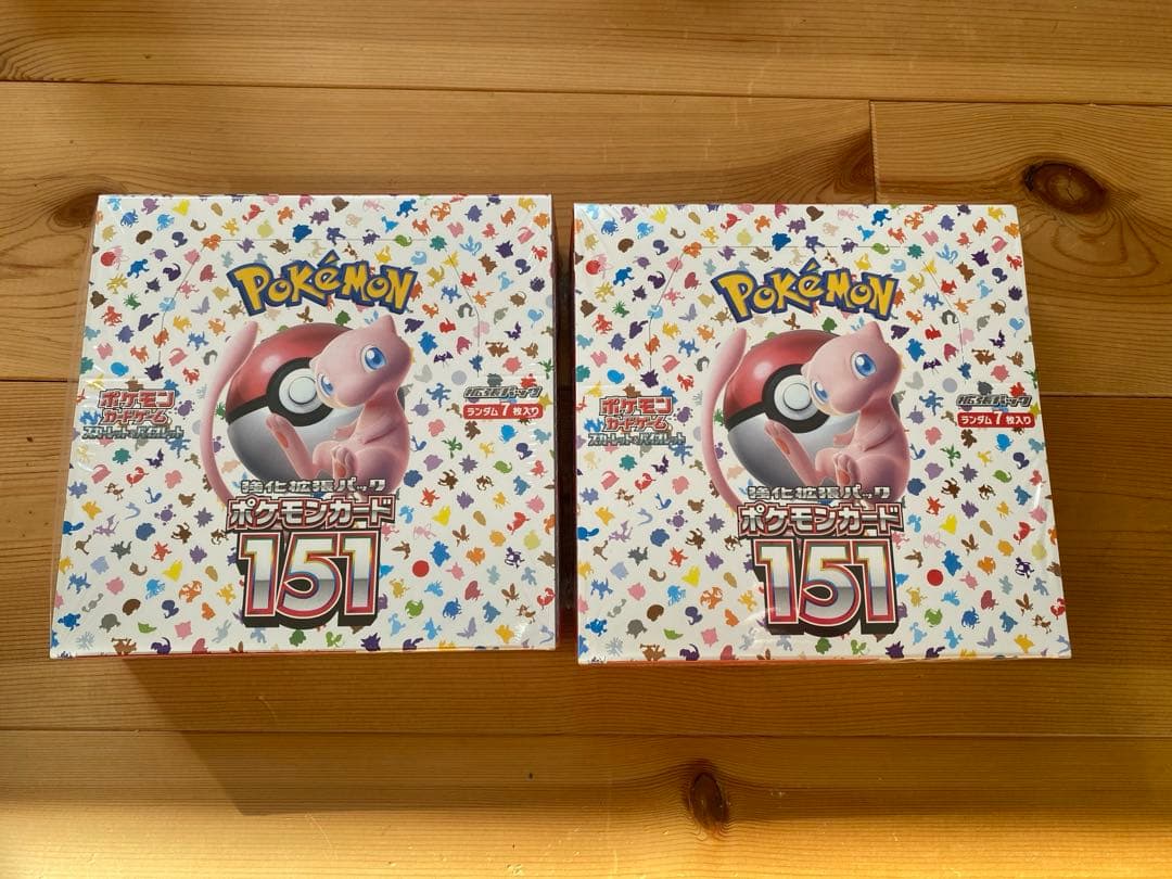 ポケモンカード151 シュリンク付き2box 2024 【未開封・シュリンク付き】ポケモンカード151 2BOX ポケモン 151