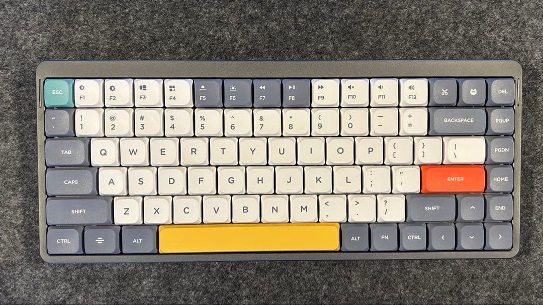Nuphy Air75 赤軸 キーボード Air75 V2(赤軸2.0・英語配列) グレー ga75v2r [有線